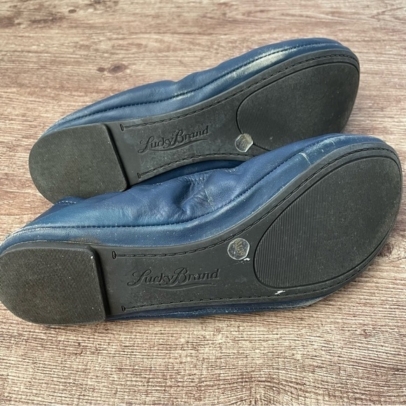 Lucky Brand Navy Blue Flats Size 9.5 - Picture 4 of 4